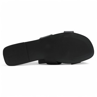 Foto 4 | Sandalias De Piso Exterior Piel Vegana Color Negro Para Mujer De Rbbasics