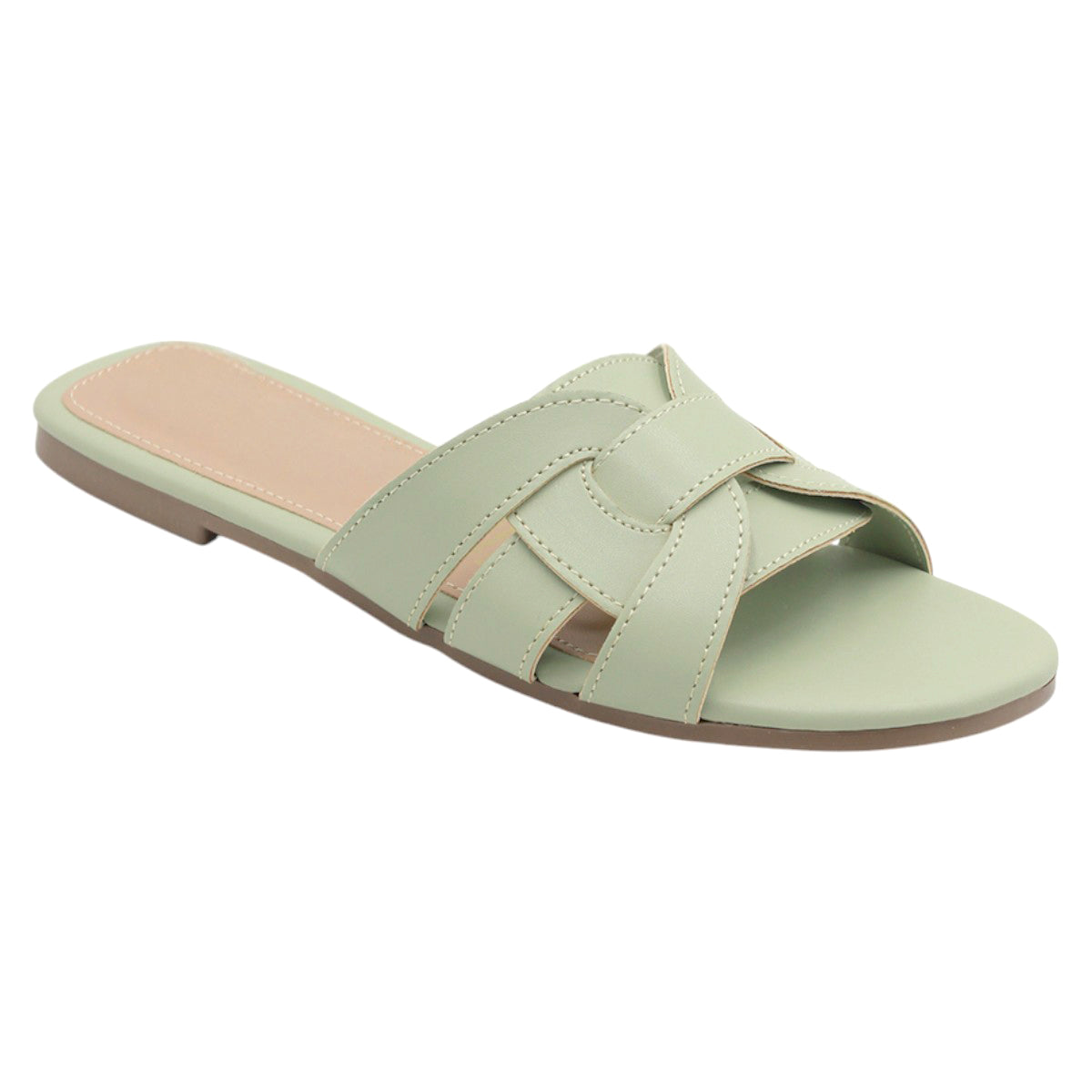 Foto 1 | Sandalias de Piso Rbcollection Verdes para Mujer