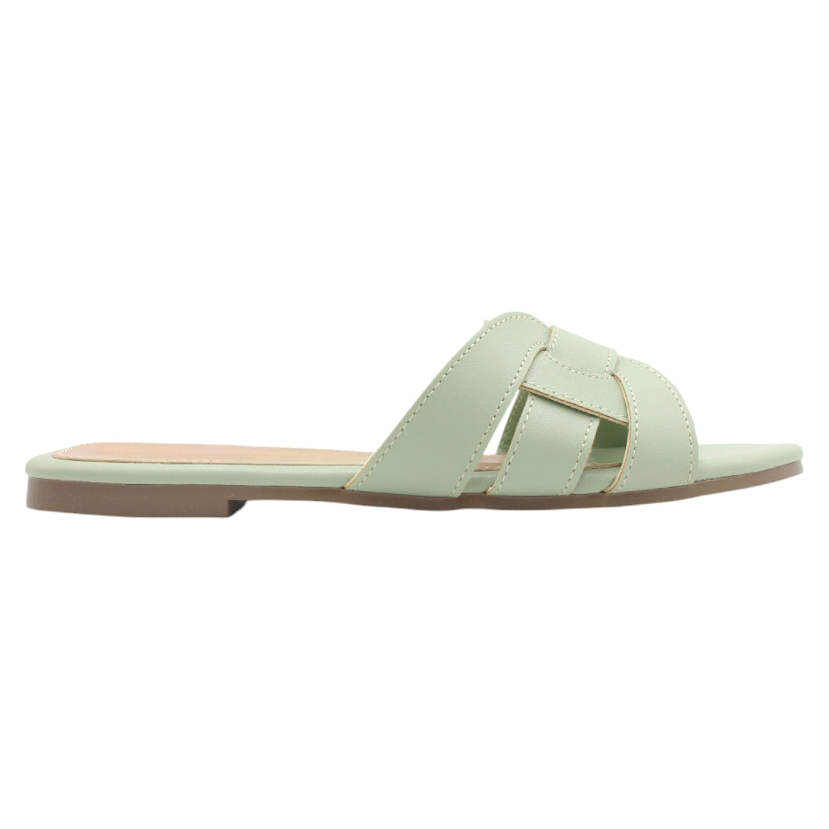 Foto 3 pulgar | Sandalias de Piso Rbcollection Verdes para Mujer
