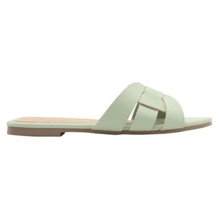 Foto 2 | Sandalias de Piso Rbcollection Verdes para Mujer