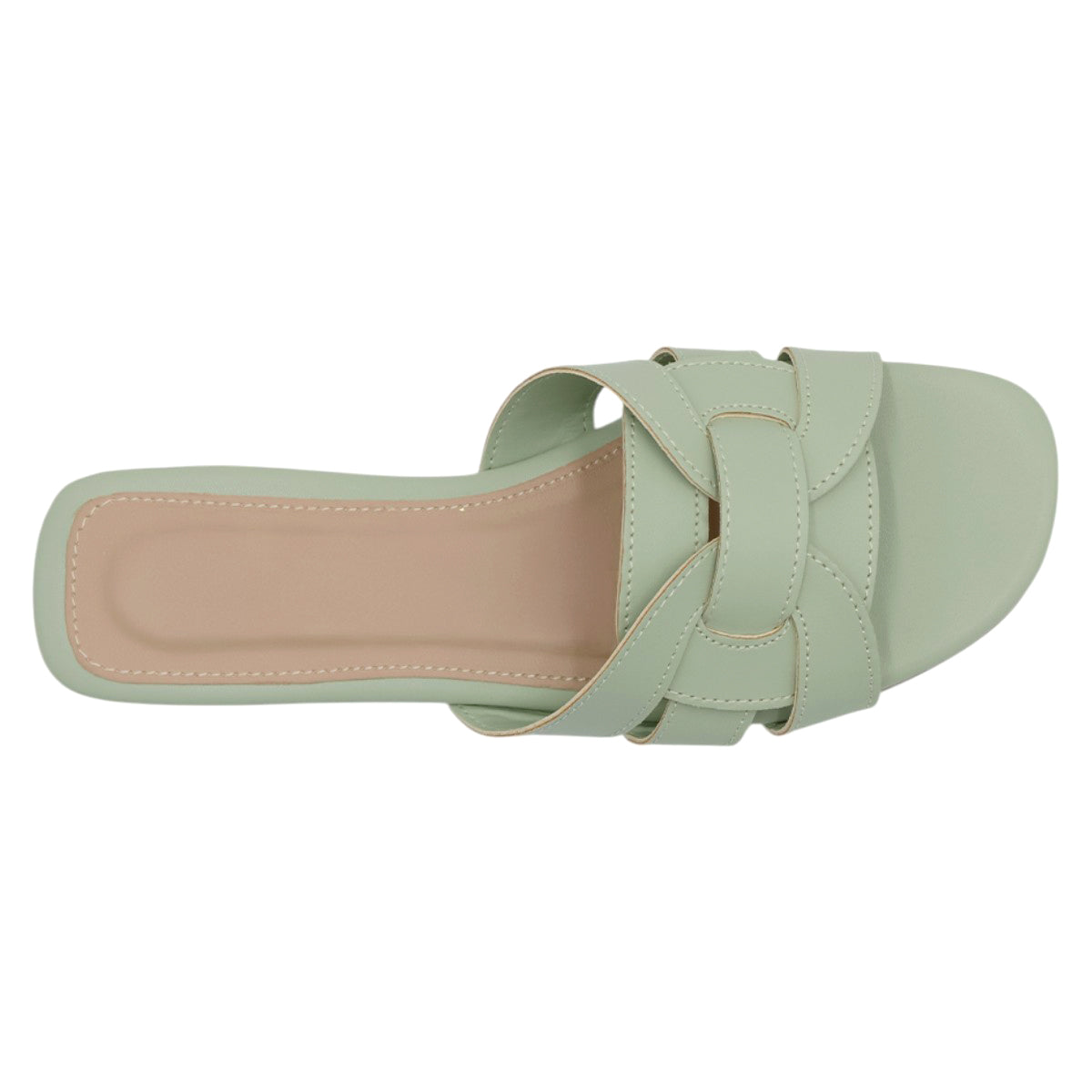 Foto 4 pulgar | Sandalias de Piso Rbcollection Verdes para Mujer
