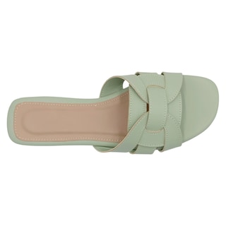 Foto 3 | Sandalias de Piso Rbcollection Verdes para Mujer