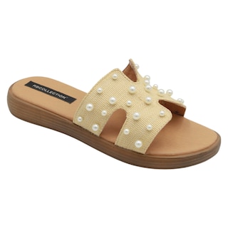 Foto 1 | Sandalias de Piso Rbcollection Beige para Mujer