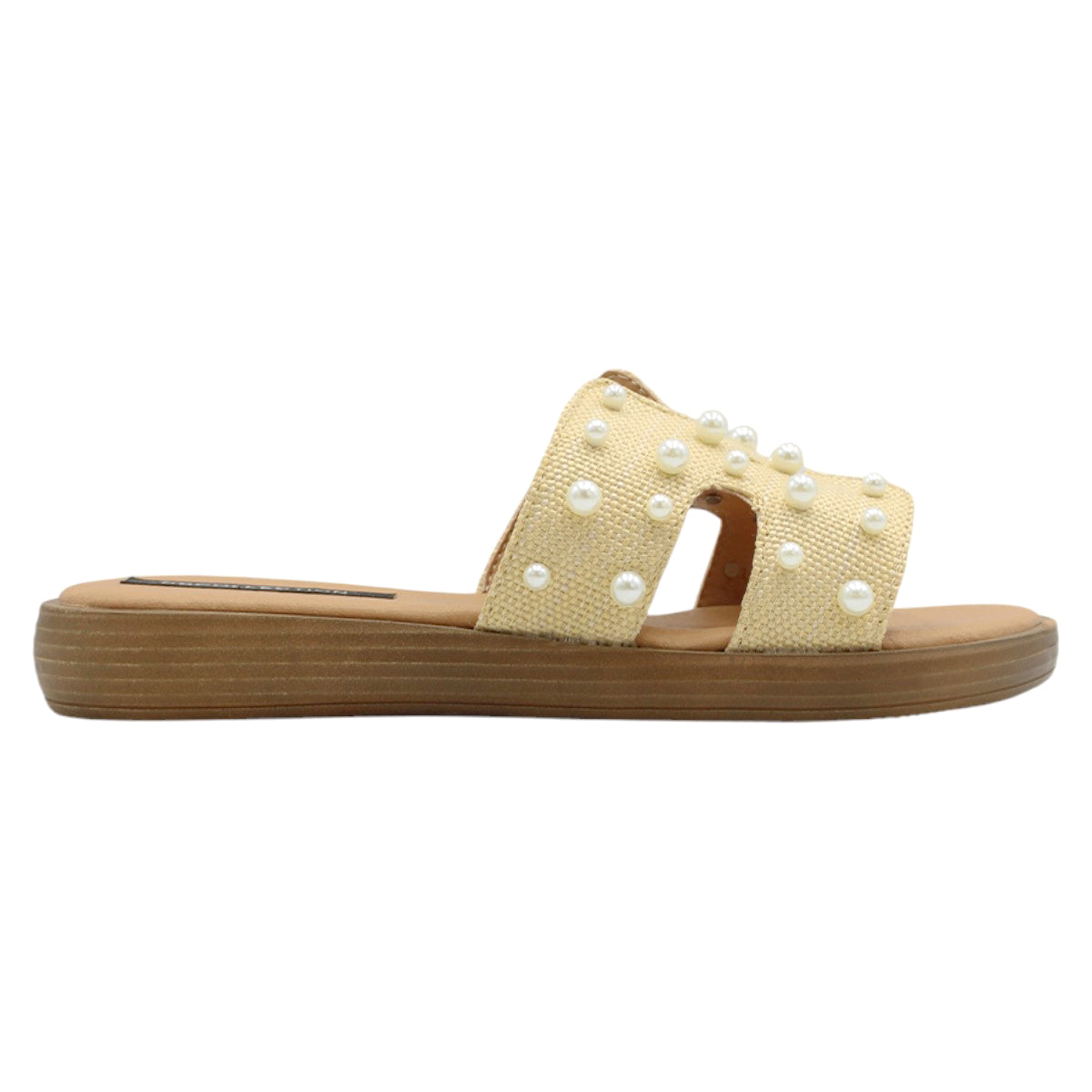 Foto 3 pulgar | Sandalias de Piso Rbcollection Beige para Mujer