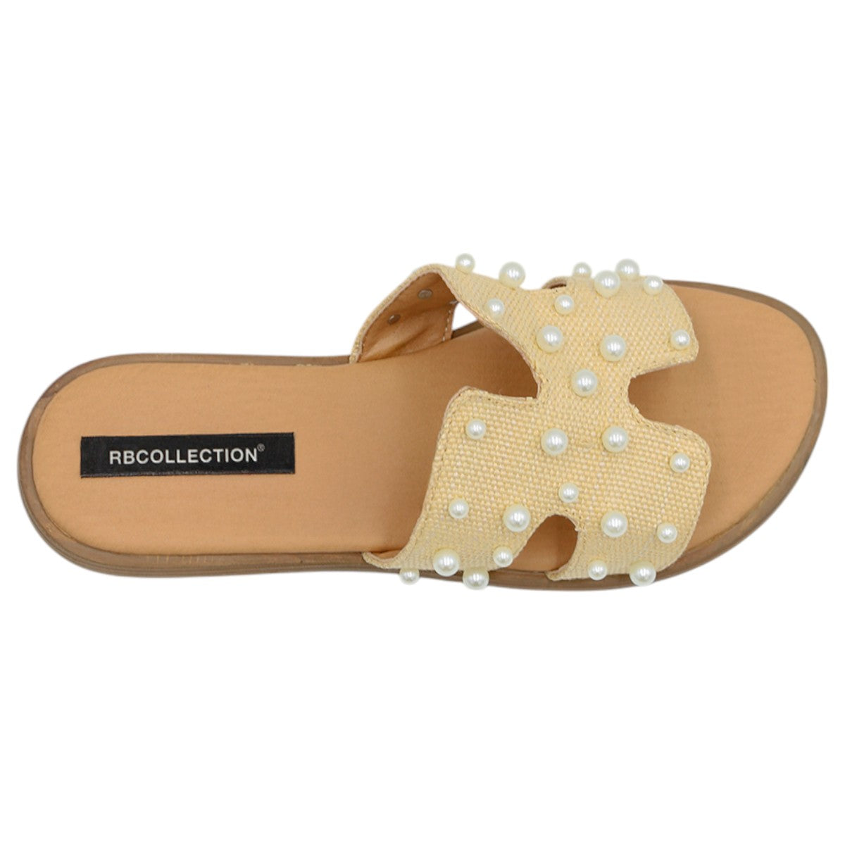 Foto 4 pulgar | Sandalias de Piso Rbcollection Beige para Mujer