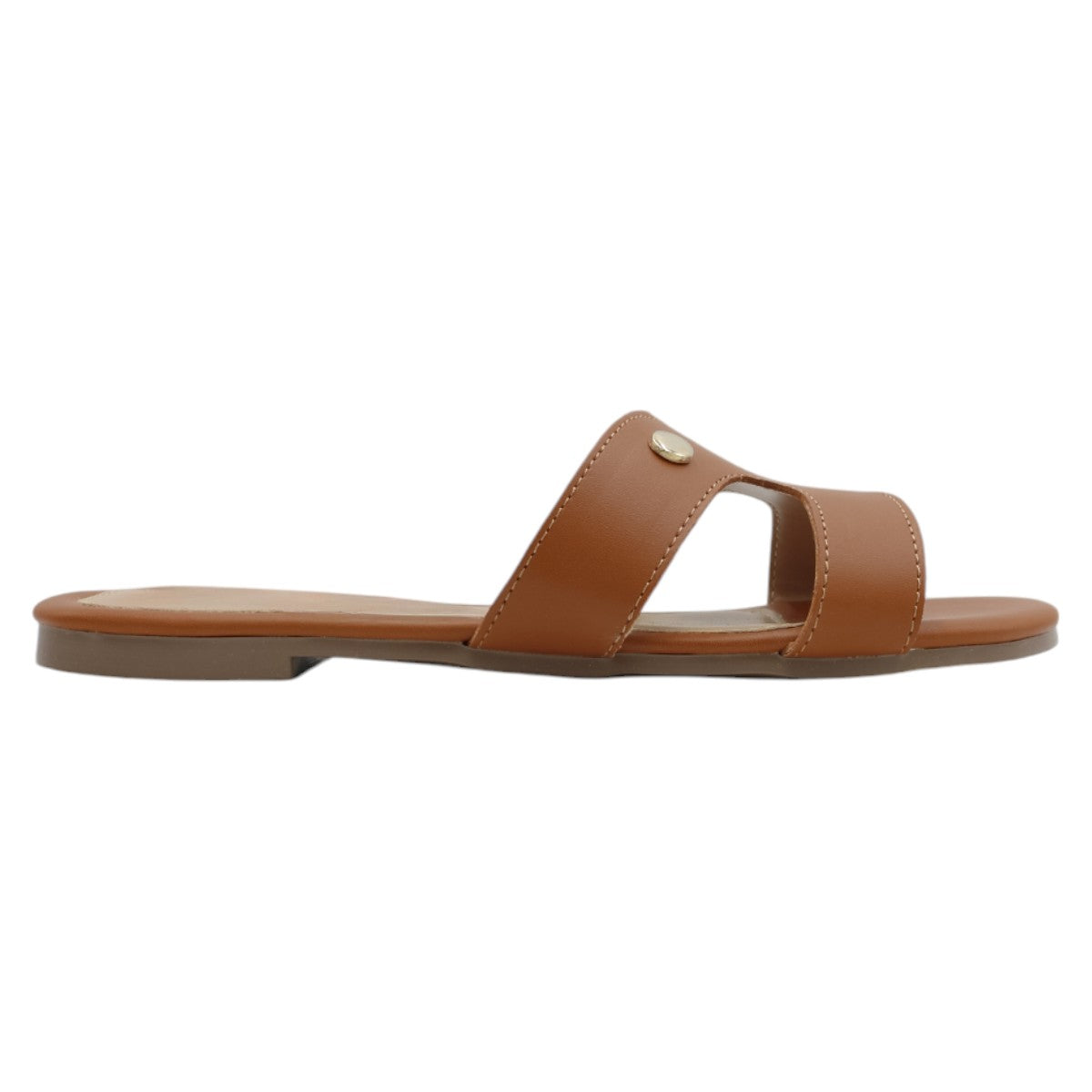 Foto 3 pulgar | Sandalias Piel Vegana Rbbasics Café para Mujer
