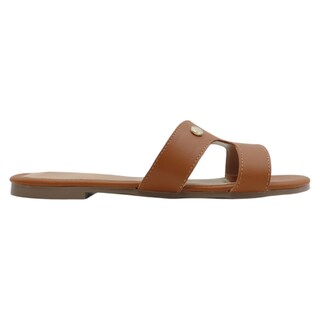 Foto 2 | Sandalias Piel Vegana Rbbasics Café para Mujer