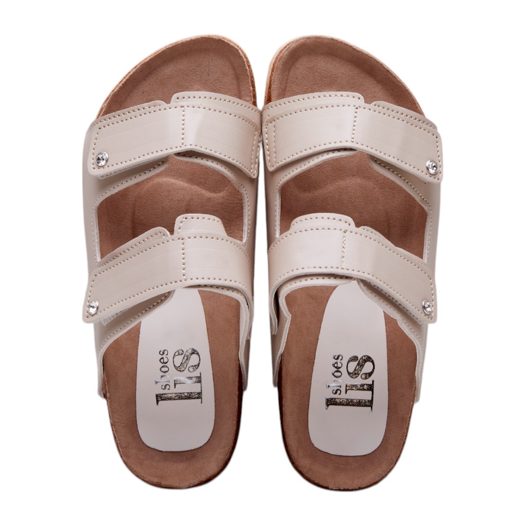 Sandalia Calzado Watanabe Color Beige Suela Corcho