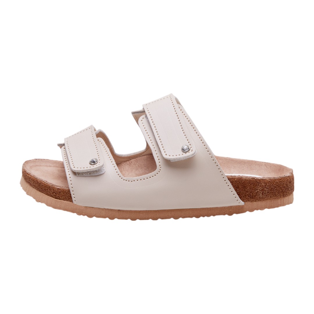 Foto 3 | Sandalia Calzado Watanabe Color Beige Suela Corcho