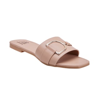 Foto 3 | Sandalia Calzado Watanabe Color Beige Plana Herraje