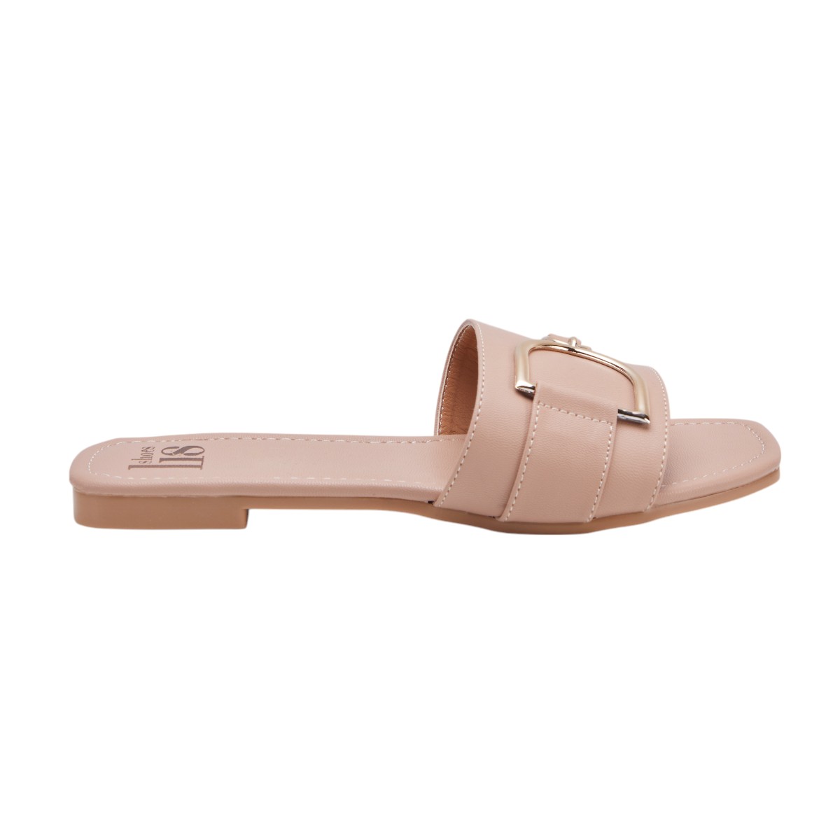 Foto 5 pulgar | Sandalia Calzado Watanabe Color Beige  Plana Herraje