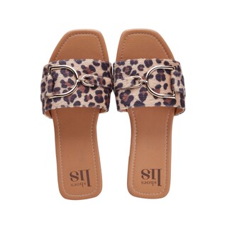 Foto 1 | Sandalia Calzado Watanabe Color Multicolor Animal Print Plana Herraje