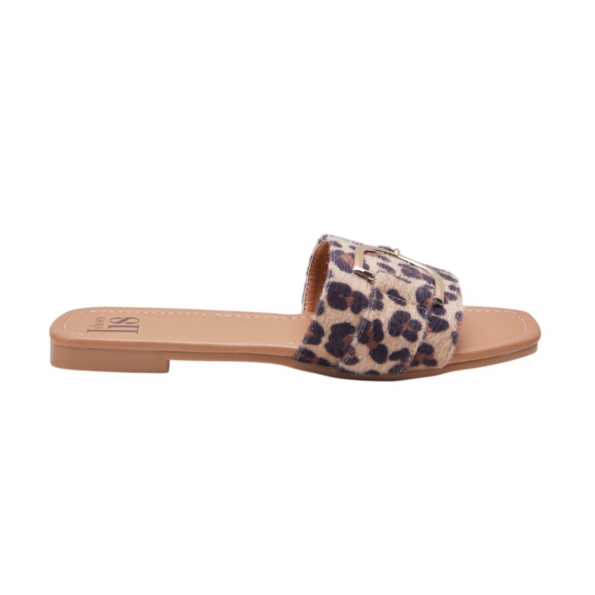 Foto 5 pulgar | Sandalia Calzado Watanabe Color Multicolor Animal Print Plana Herraje