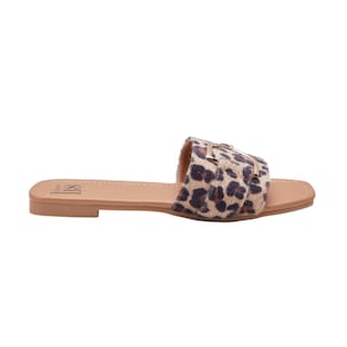 Foto 4 | Sandalia Calzado Watanabe Color Multicolor Animal Print Plana Herraje