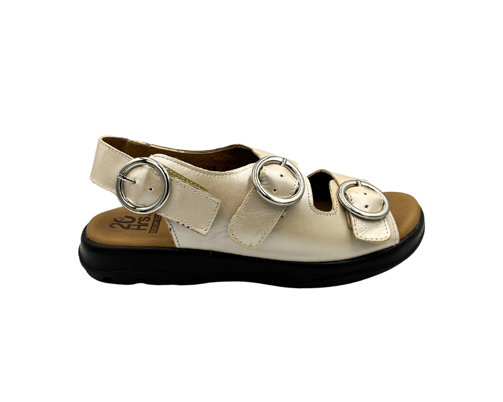 Foto 1 | Sandalia Huarache De Piel Para Mujer Cómodo 20 Hrs 1010
