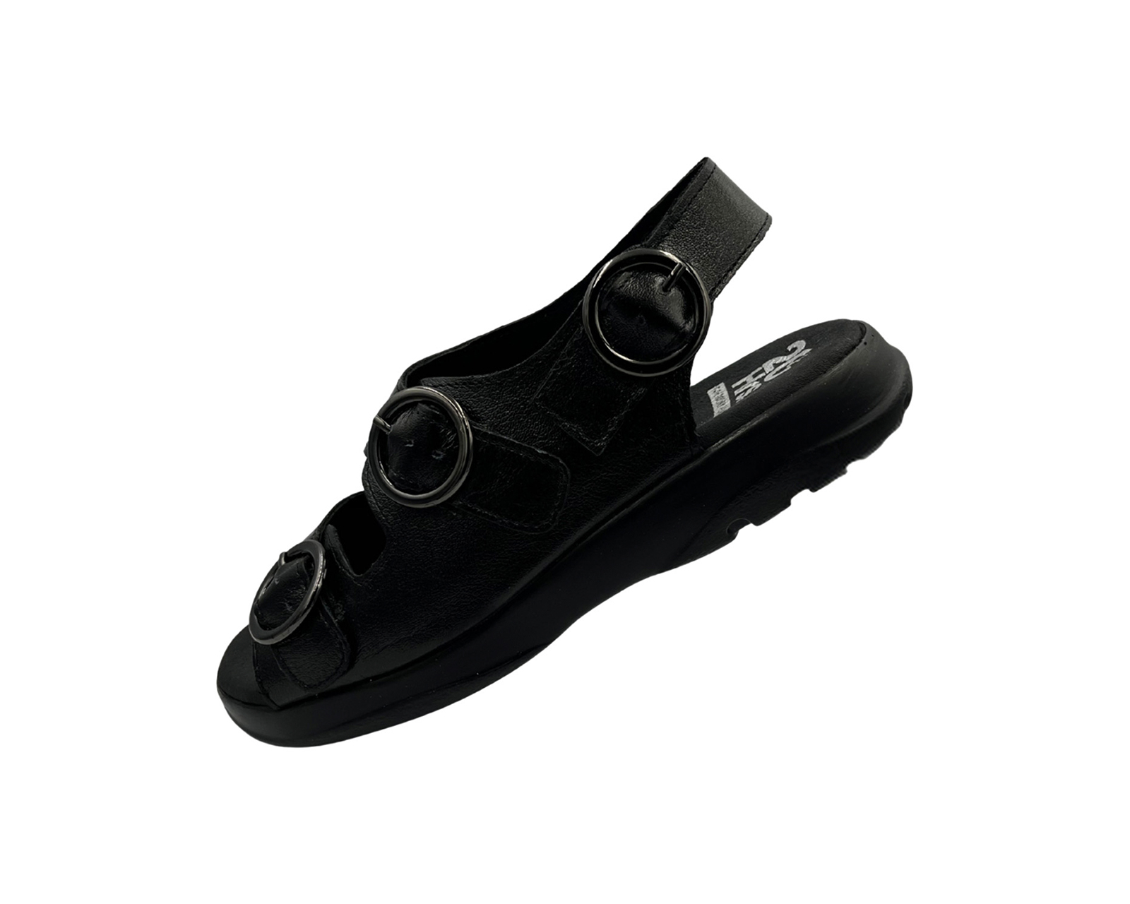 Foto 5 | Sandalia Huarache De Piel Color Negro Para Mujer Cómodo 20 Hrs 1010