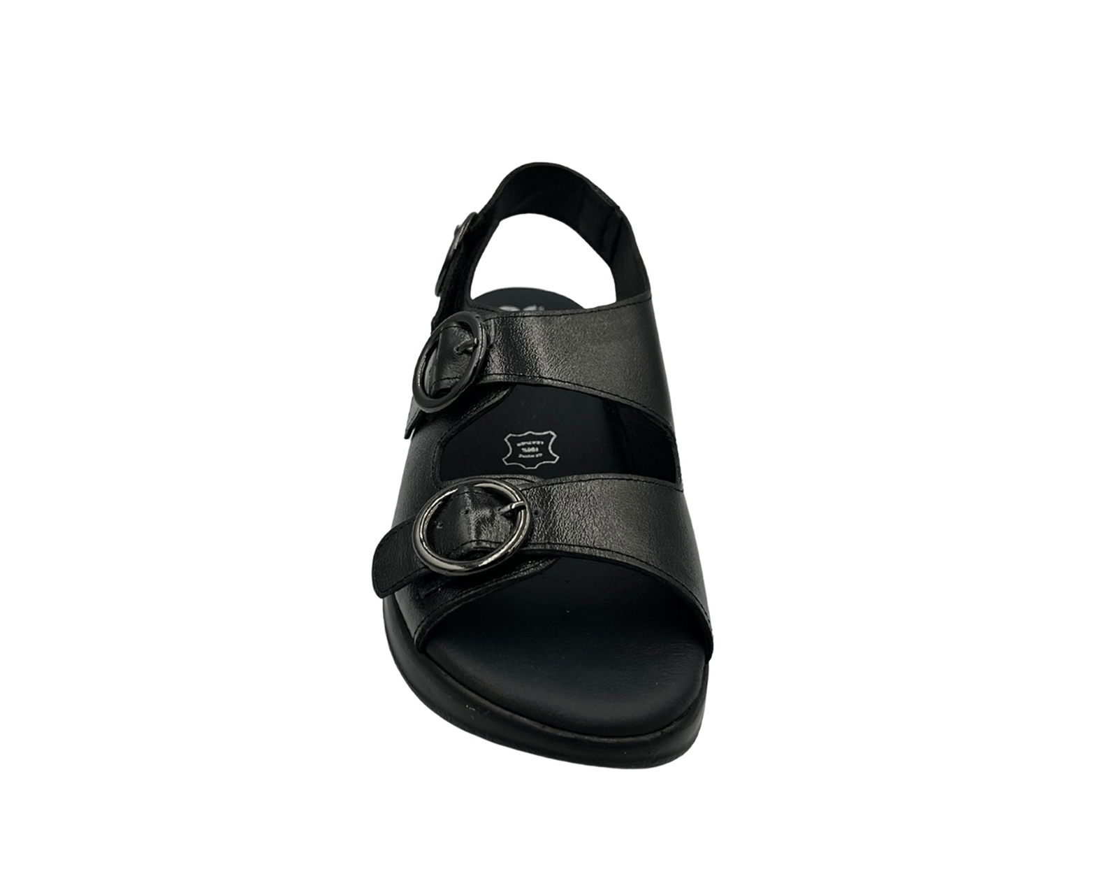 Foto 7 pulgar | Sandalia Huarache De Piel Color Negro Para Mujer Cómodo 20 Hrs 1010