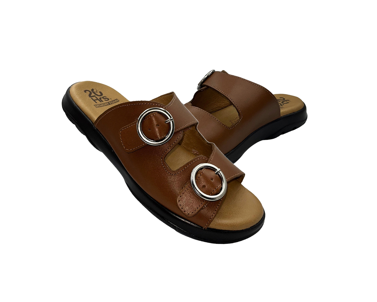 Foto 5 pulgar | Sandalia Huarache De Piel Para Mujer 20 Hrs 1007