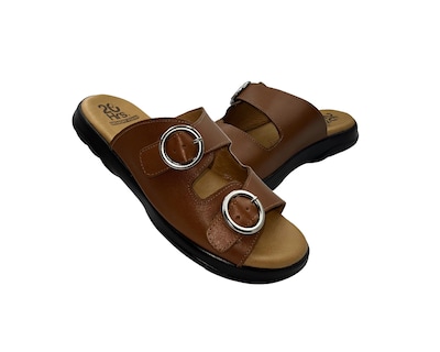 Foto 4 | Sandalia Huarache De Piel Para Mujer 20 Hrs 1007