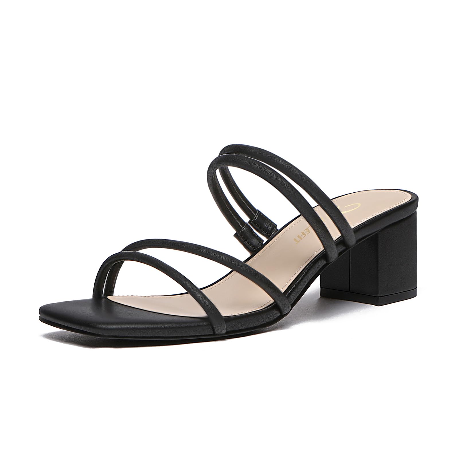 Foto 2 pulgar | Sandalias Athlefit Para Mujer Con Tacón Grueso, Color Negro, Talla 8 - Venta Internacional.