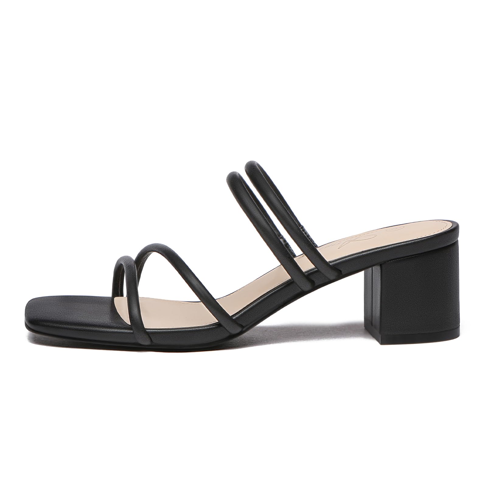 Foto 3 pulgar | Sandalias Athlefit Para Mujer Con Tacón Grueso, Color Negro, Talla 8 - Venta Internacional.