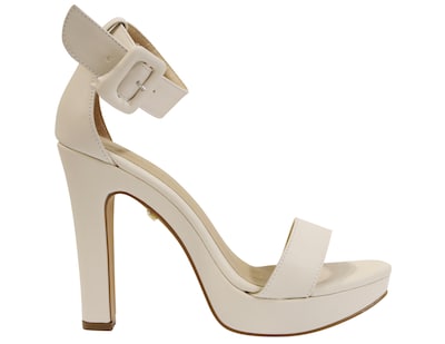 Foto 2 | Sandalias Claudio Rocco Cr-01-1 color Beige/Ice Tacón 10