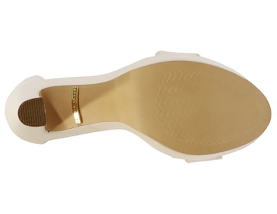 Foto 3 | Sandalias Claudio Rocco Cr-01-1 color Beige/Ice Tacón 10