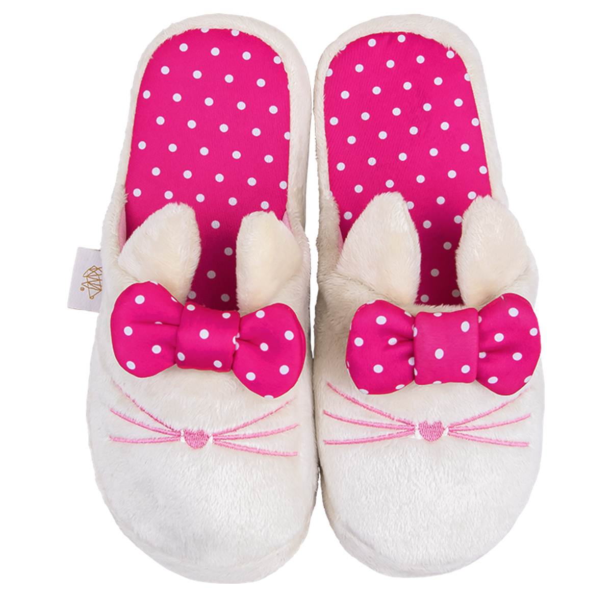 Pantufla para Dama Erizo Clothing Gato Moño Multicolor