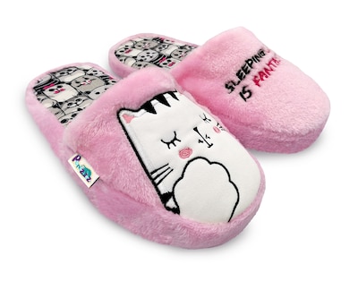 Foto 2 | Pantufla para Dama Perezozaz Gato color Rosa