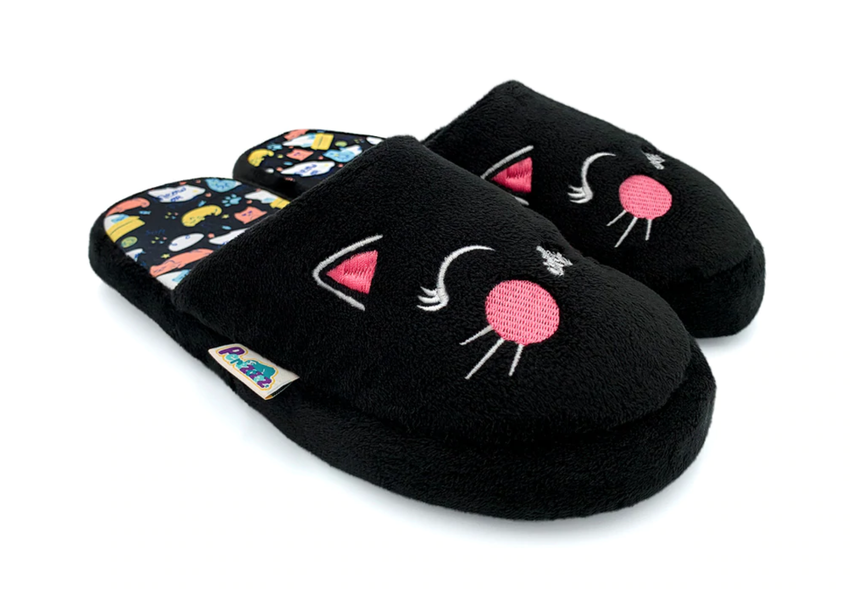 Foto 2 | Pantufla para Dama Perezozaz Gato color Negro