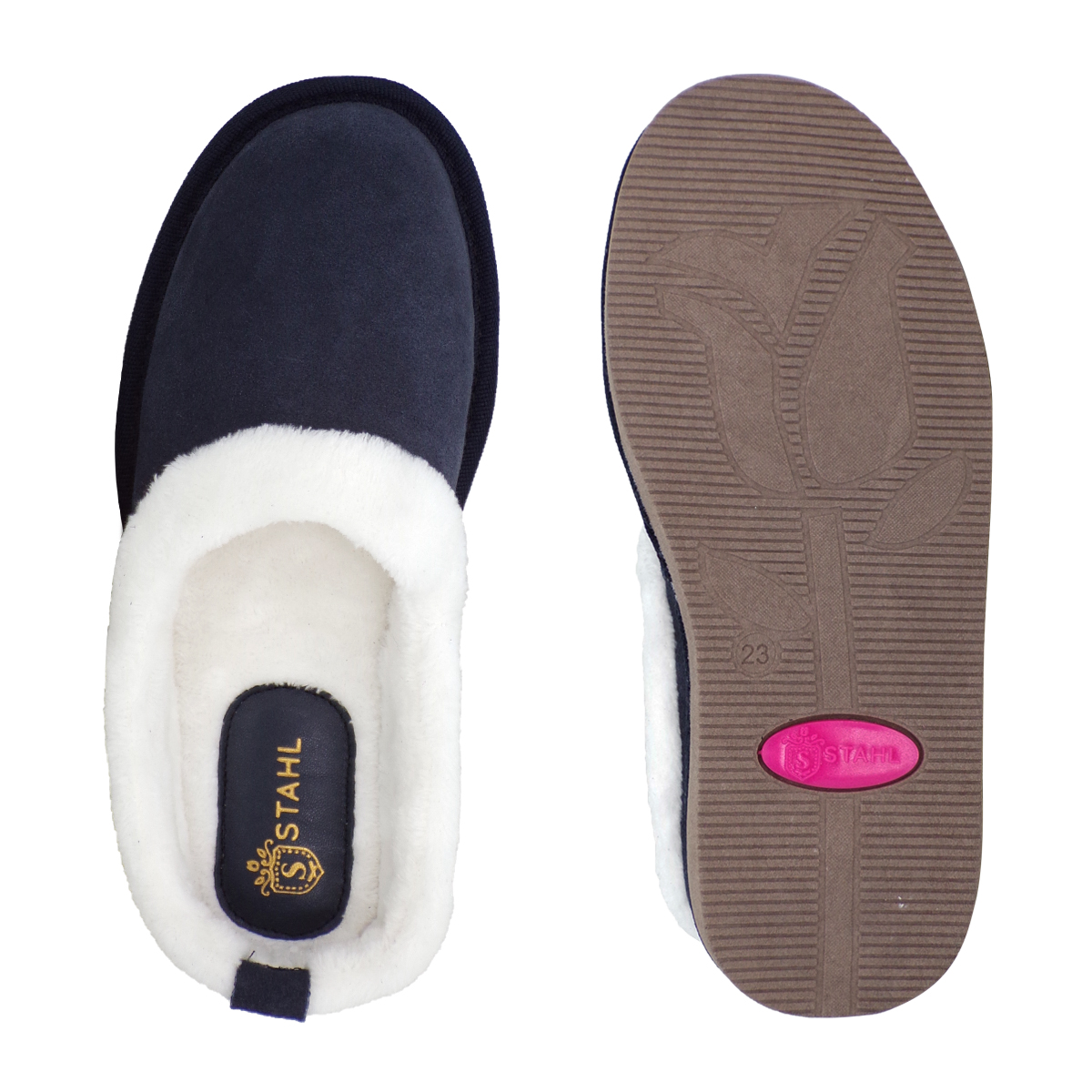 Foto 4 pulgar | Pantuflas Súper Calientitas  Stahl Modelo 3594 color Marino de Gamuza