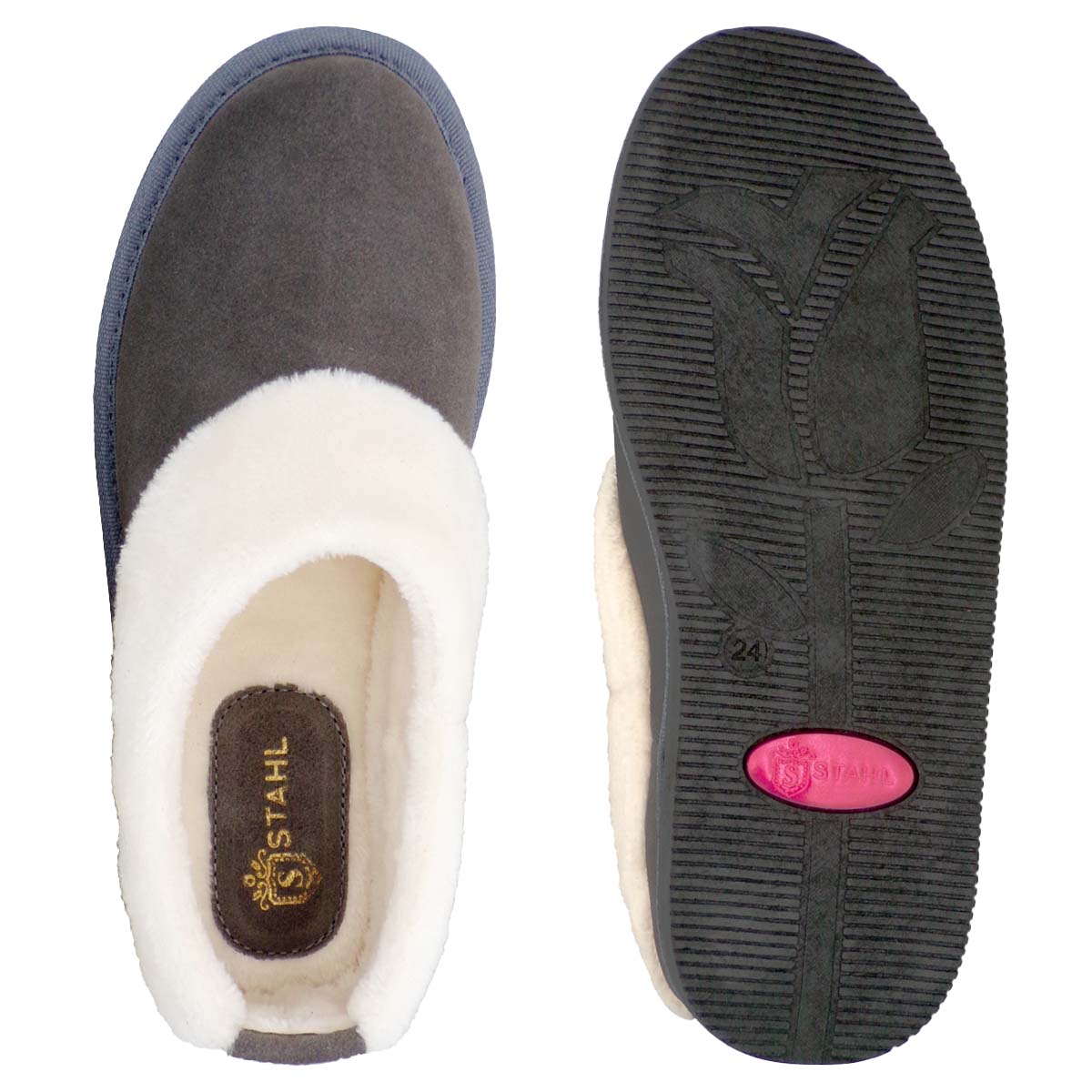 Foto 4 pulgar | Pantuflas Tipo Bota Stahl Modelo 3889 color Gris de Gamuza