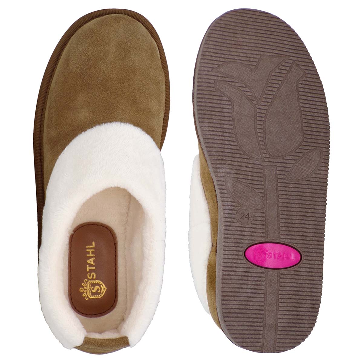 Foto 4 pulgar | Pantuflas Tipo Bota Stahl Modelo 3889 color Beige de Gamuza