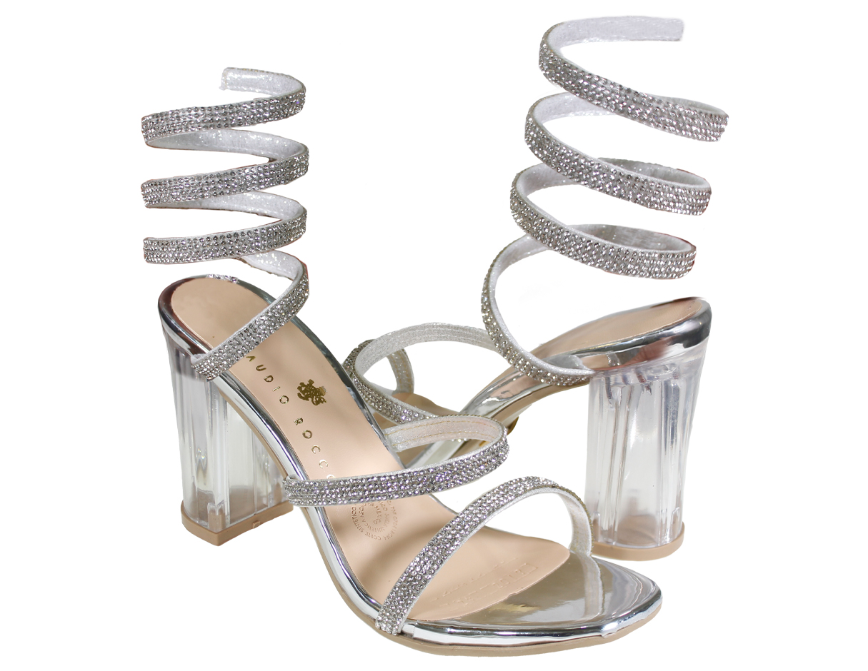 Foto 1 | Sandalia Claudio Rocco Con Tacon Cr9040 color Plateado