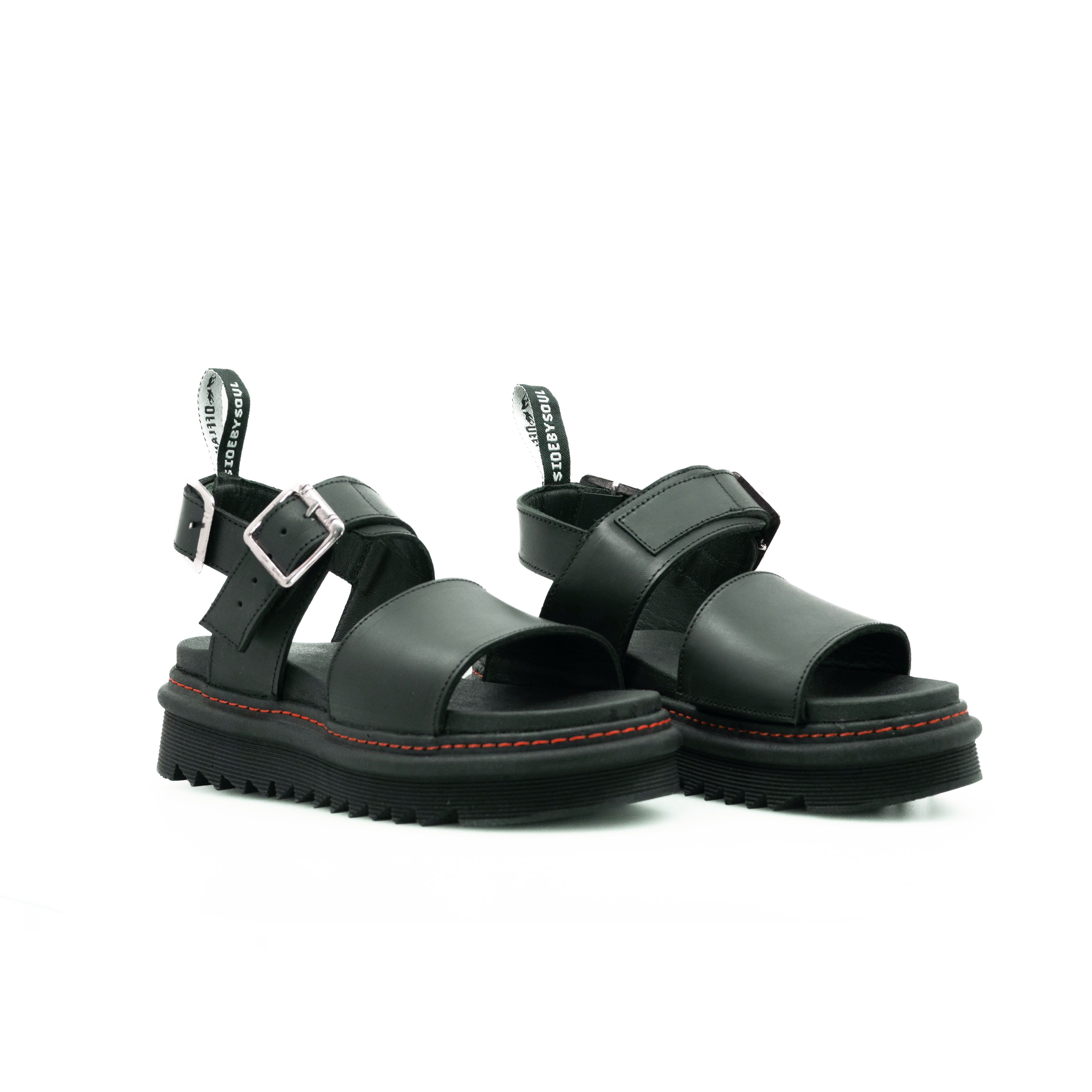 Foto 5 pulgar | Sandalias Offlander de Dos Correas color Negro