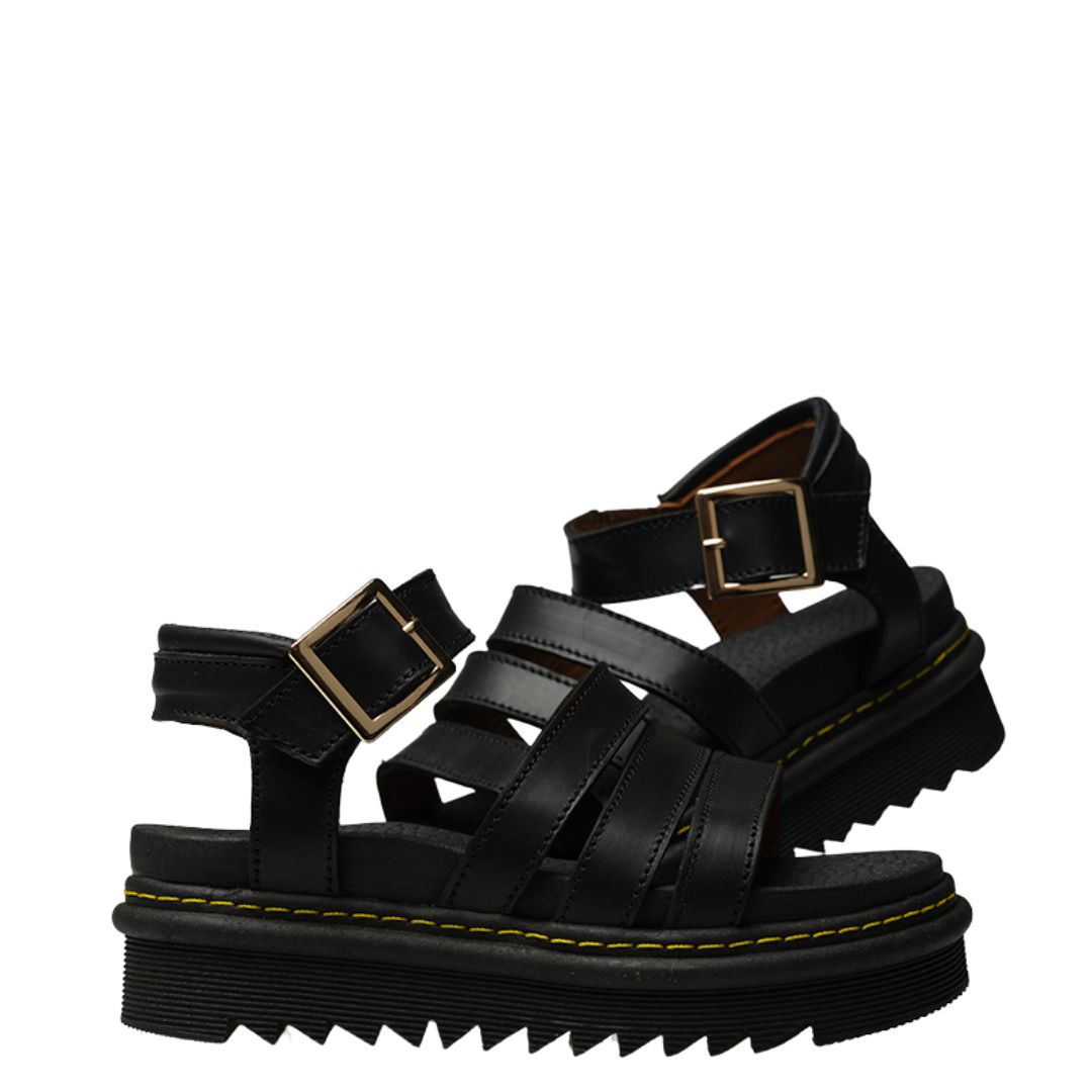 Foto 4 pulgar | Sandalias Offlander de Tres Correas color Negro