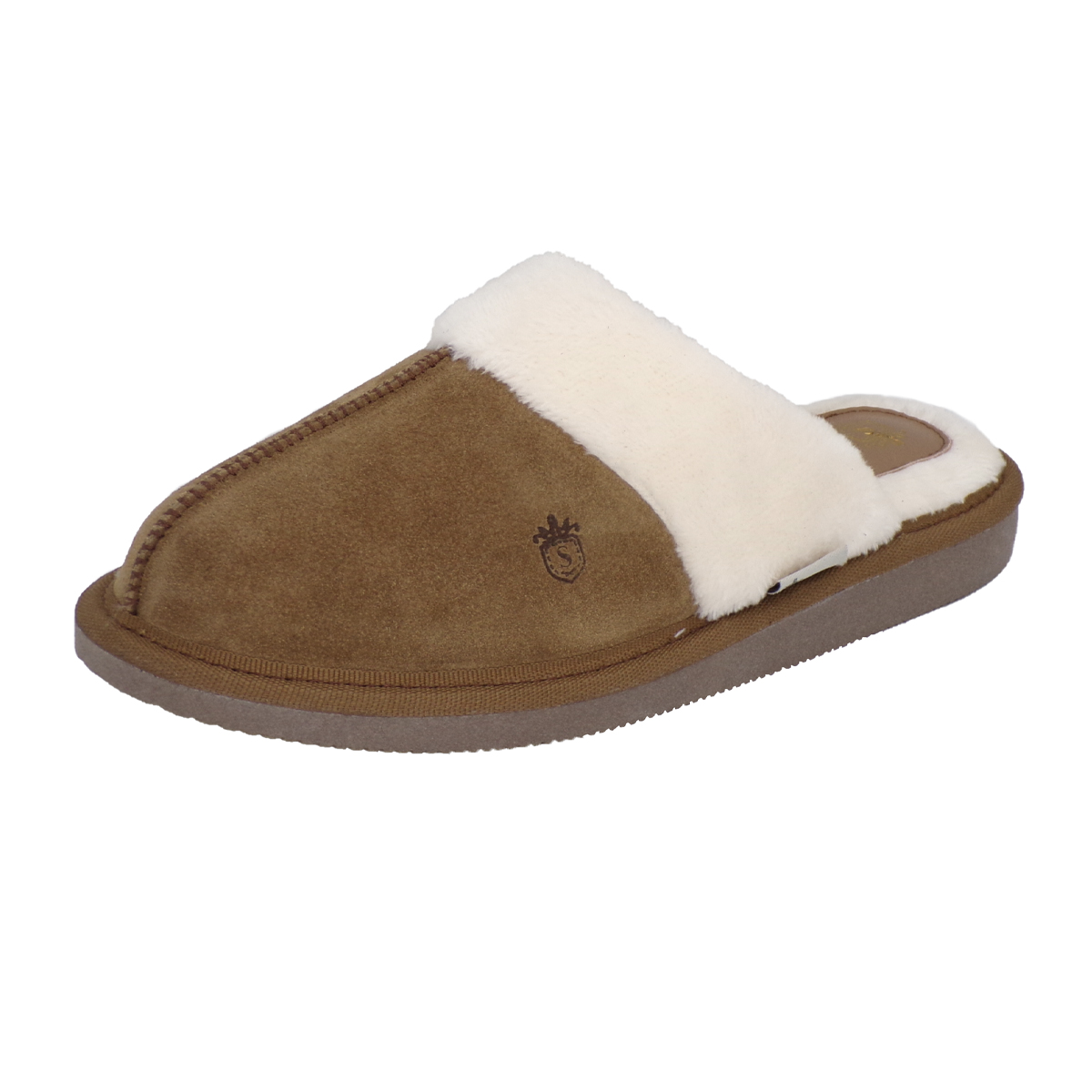 Foto 2 pulgar | Pantufla Stahl para Mujer 3926 color Beige de Gamuza
