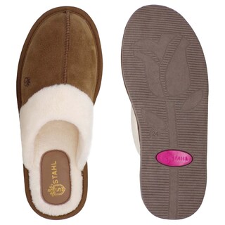 Foto 3 | Pantufla Stahl para Mujer 3926 color Beige de Gamuza