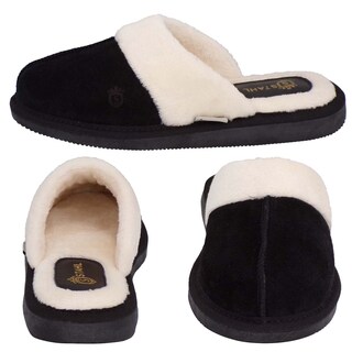 Foto 2 | Pantufla Stahl 3926 color Negro de Gamuza para Mujer