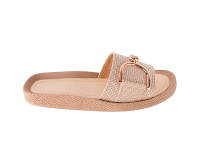 Foto 2 | Sandalia Color Beige Adorno Material Sintetico