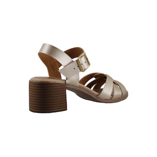 Foto 3 | Sandalia De Vestir Vitalia 728 Hueso Dama Tacon Bajo Huarache Casual Talla 22 A 26.5 M