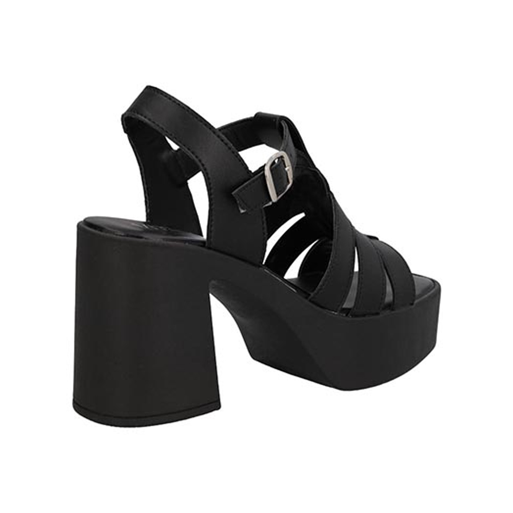 Foto 4 pulgar | Zapato Tacón Ancho Vitalia 423 Negro Para Dama Plataforma Casuales Tallas 22 A 26.5 M