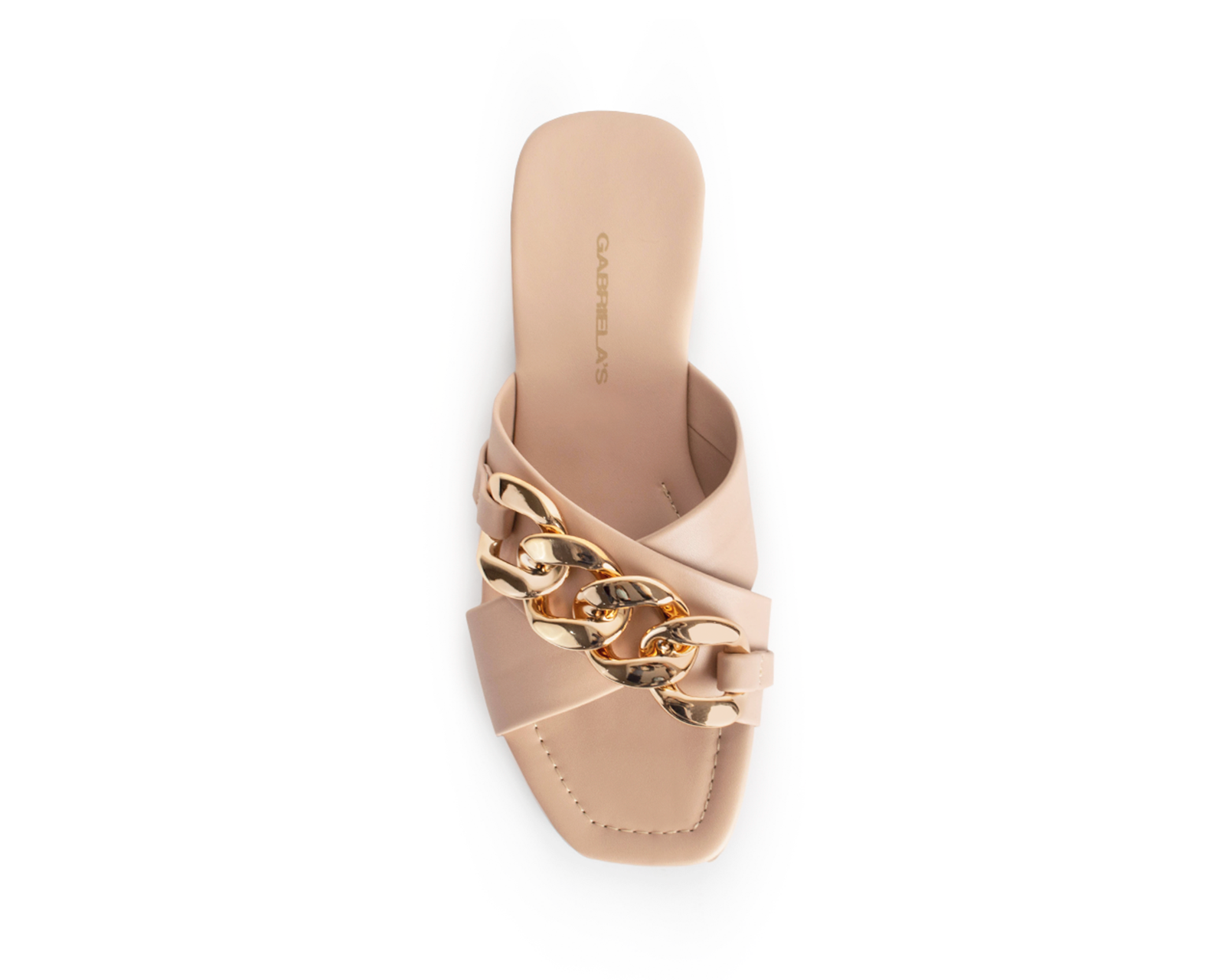 Foto 4 pulgar | Sandalia Cruzada Beige para Mujer