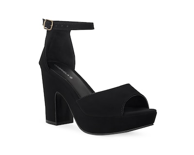 Foto 1 | Sandalia Color Negro Hebilla Material Sintético