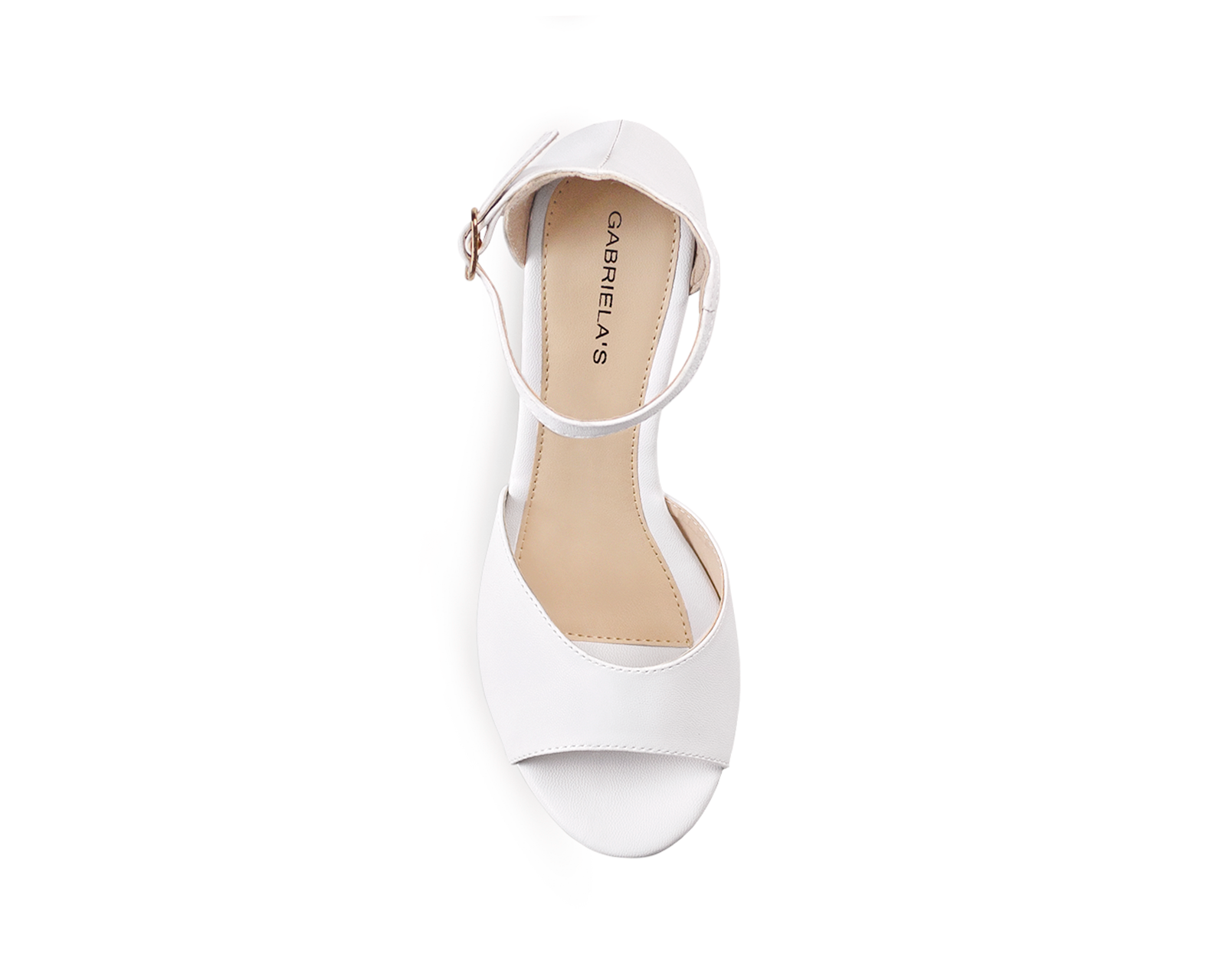 Foto 4 pulgar | Sandalia Color Blanco Hebilla Material Sintético