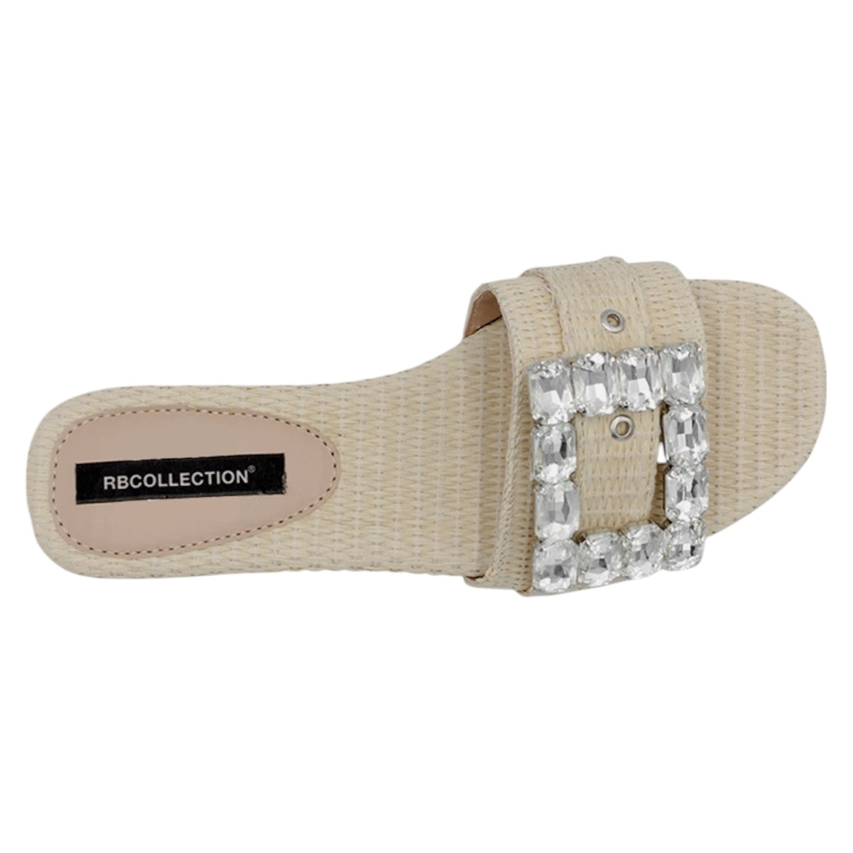 Foto 4 pulgar | Sandalias De Piso Exterior Textil Color Beige  Para Mujer De Rbcollection
