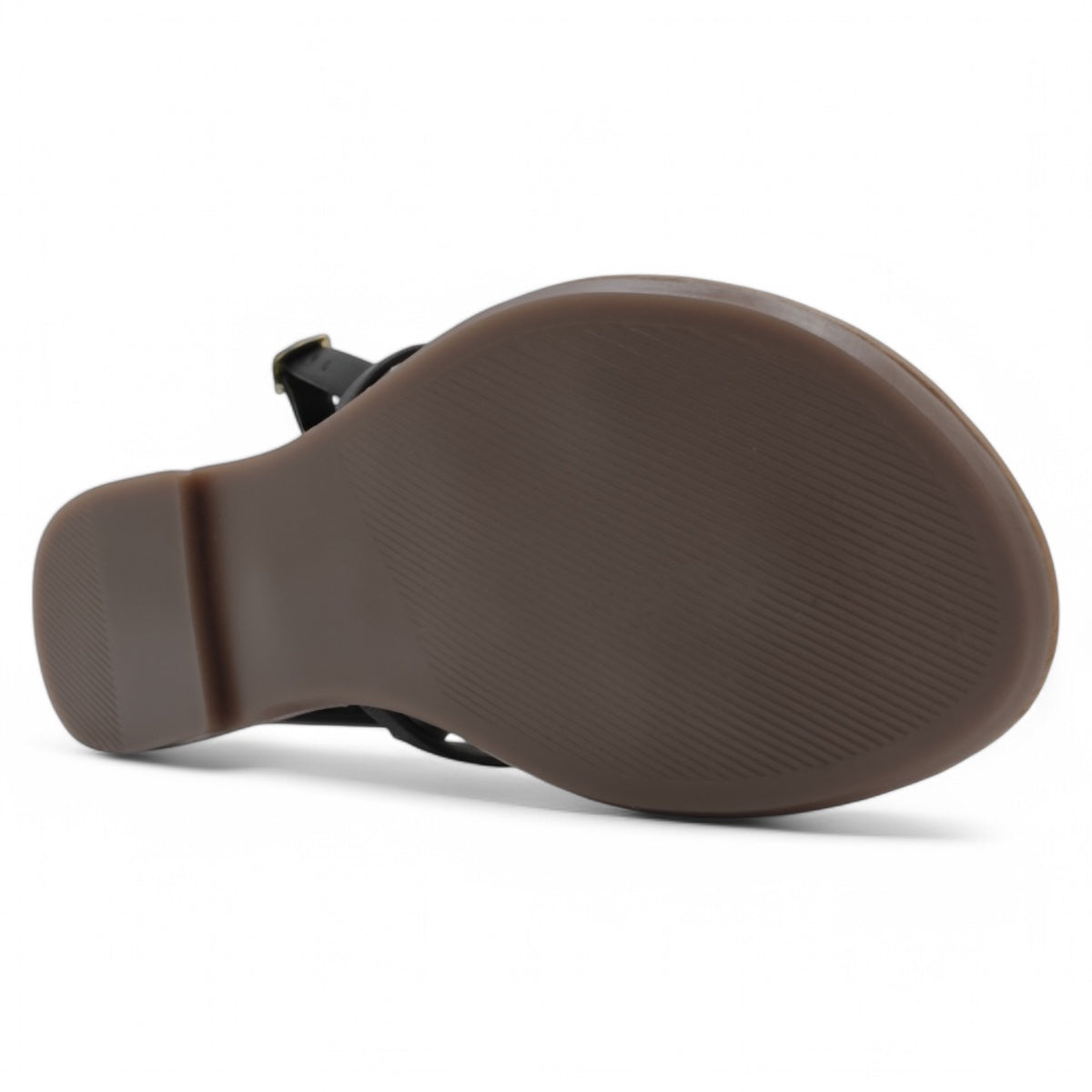 Foto 5 pulgar | Sandalias De Piso Exterior Piel Vegana Color Negro Para Mujer De Rbbasics