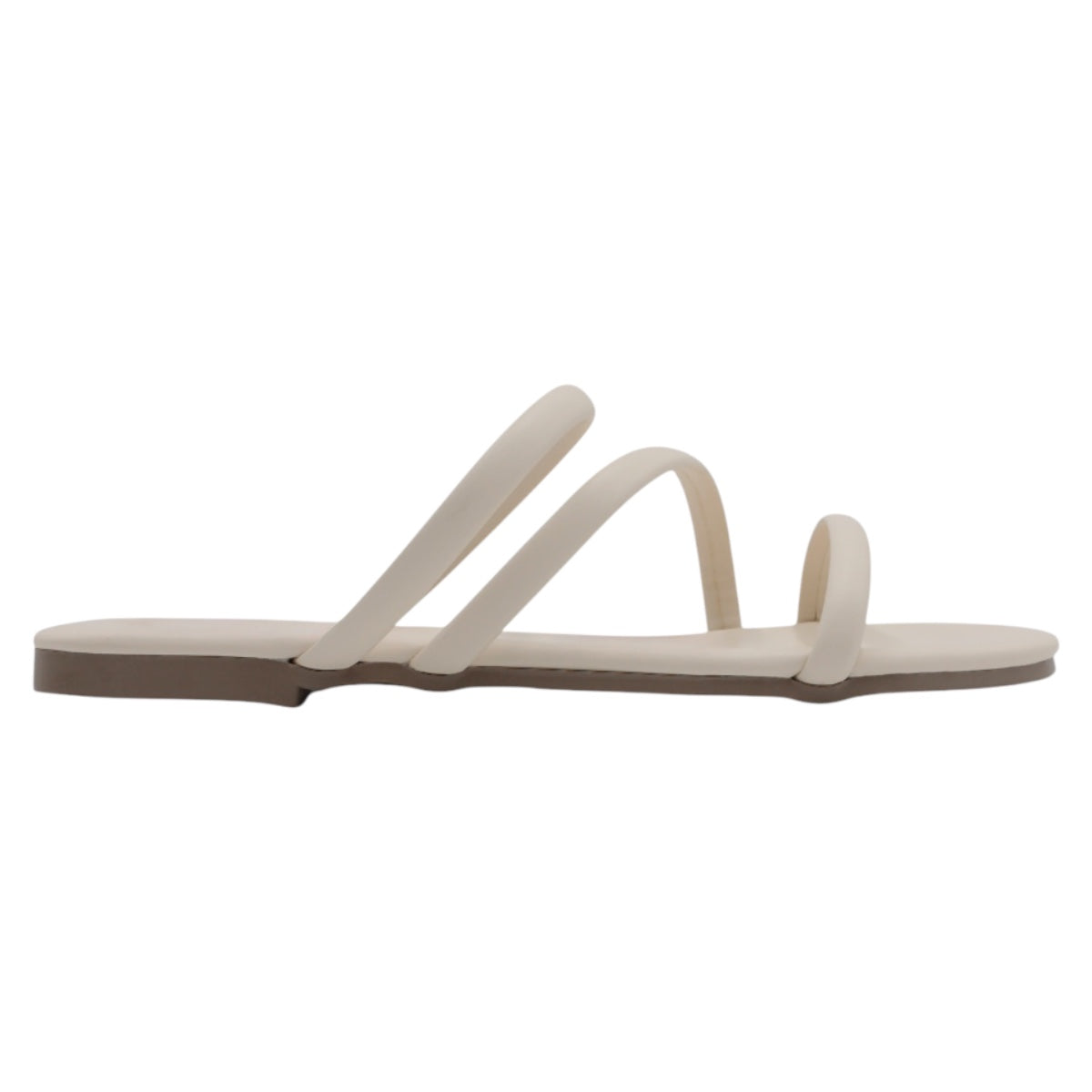 Foto 3 pulgar | Sandalias De Piso Exterior Piel Vegana Color Beige  Para Mujer De Rbbasics