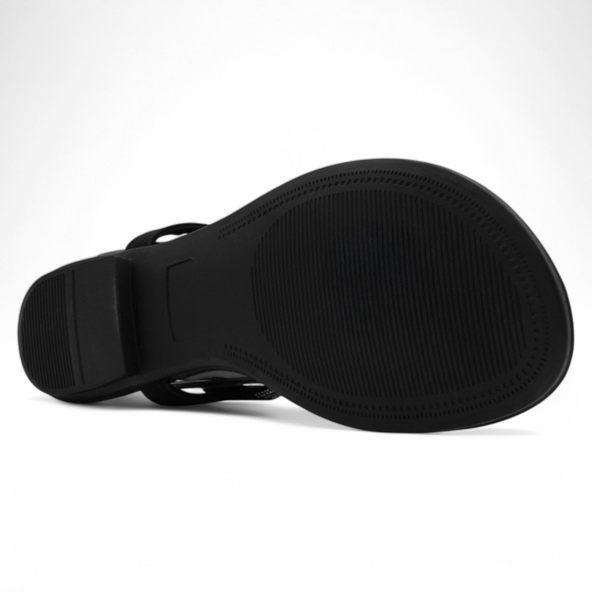 Foto 5 pulgar | Sandalias De Piso Exterior Piel Vegana Color Negro Para Mujer De Rbbasics