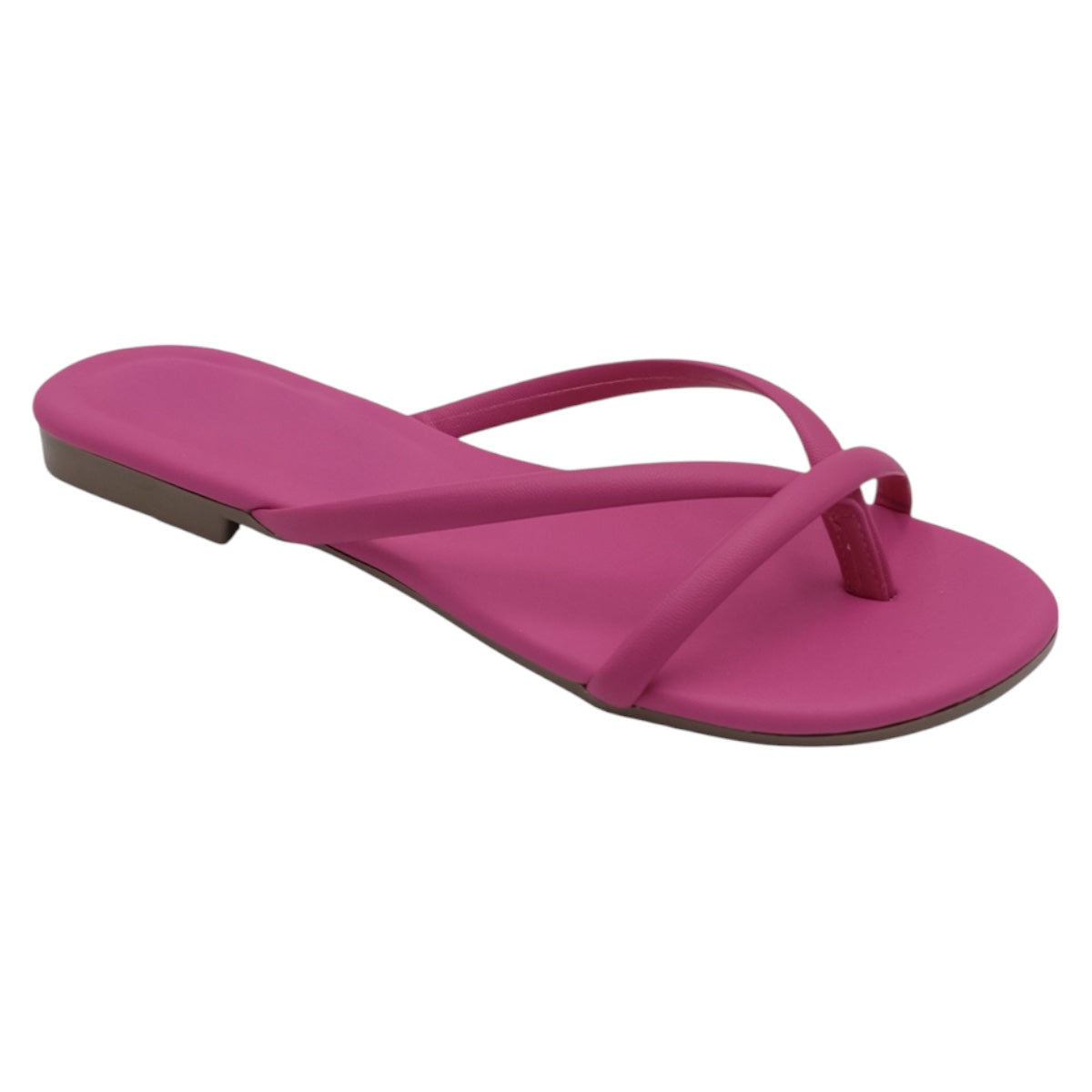 Foto 2 pulgar | Sandalias De Piso Exterior Piel Vegana Color Rosa Para Mujer De Rbbasics